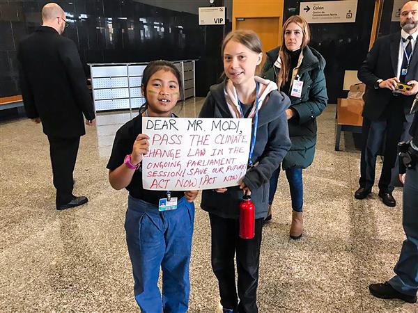 8-year-old Indian 'Greta' urges leaders at COP25 to act on climate now