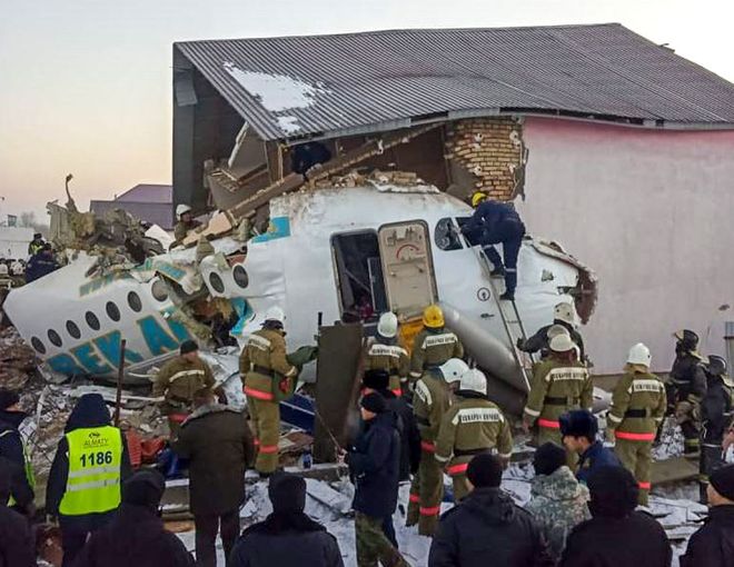 12 killed, 53 hurt in  Kazakh plane crash