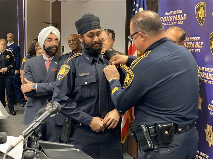 Indian-American Sikh becomes Harris County’s first turban-wearing Deputy Constable