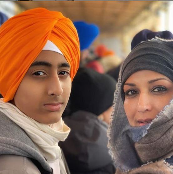 Sonali Bendre visits Amritsar’s Golden Temple with hubby Goldie, son Ranveer on her birthday