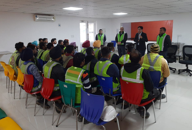 Road safety training imparted to drivers