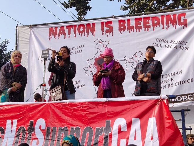 Women hit streets against CAA