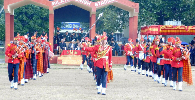 Double Victory Brigade exhibits band show to instil patriotism
