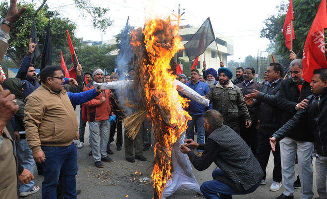Punjab, UT staff protest over unmet demands