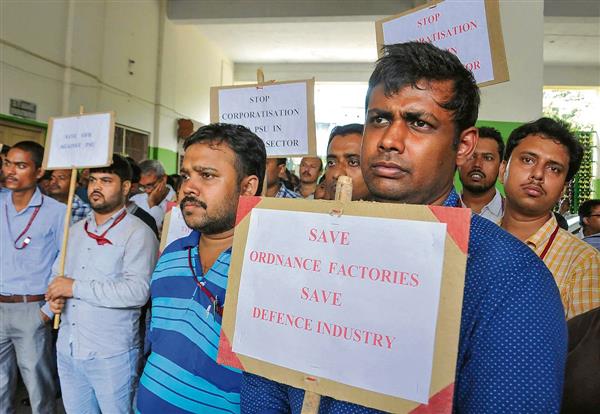 Defence civilian employees call off indefinite strike against move to corporatise ordnance factories