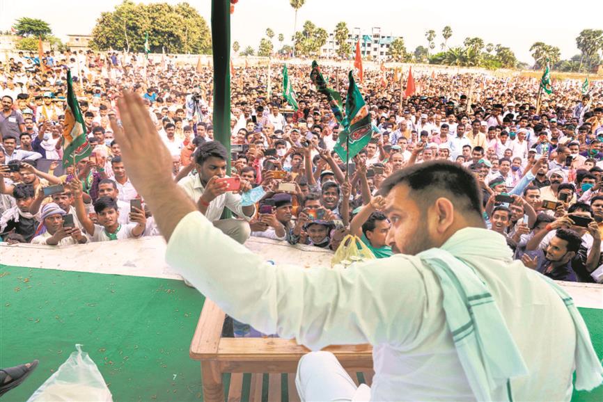 Wooing Bihar’s voters with free vaccine, jobs