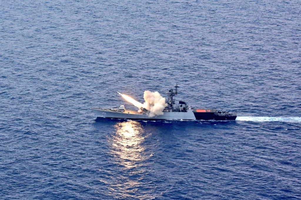 Watch: Missile fired by Navy warship hits target with accuracy in Bay Of Bengal