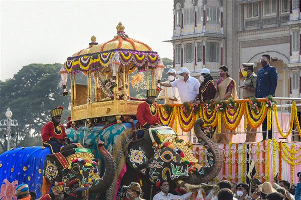Muted ‘jamboo savari’ in palace marks Mysuru Dasara finale
