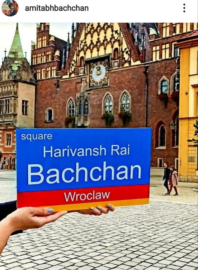 Wroclaw’s City Council, Poland, names a square after Harivansh Rai Bachchan