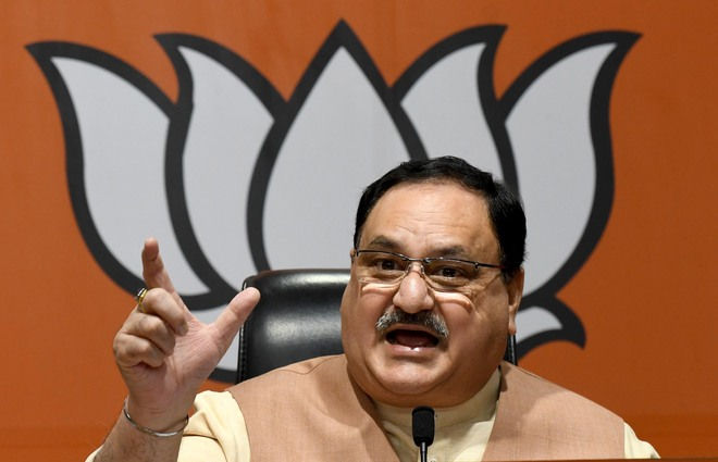 JP Nadda lays stone of 6 Himachal BJP offices online