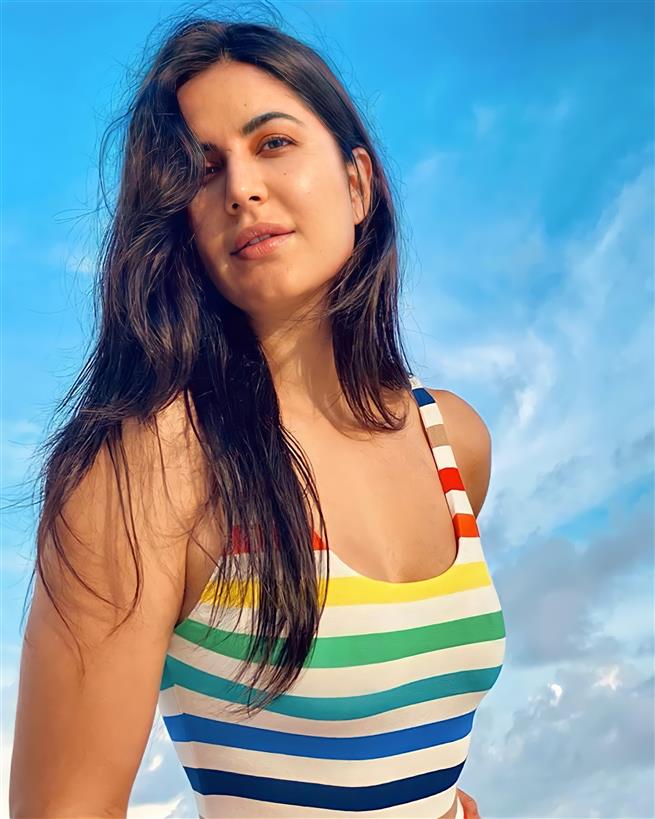 Katrina Kaif in rainbow swimsuit sends love to Insta fam