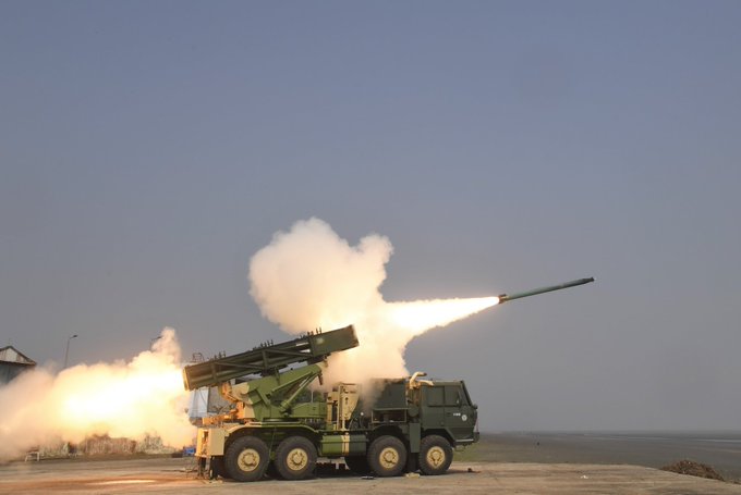 Enhanced version of Pinaka rocket system successfully test-fired