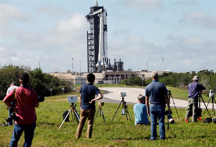 SpaceX launch of crew on first 'operational' mission delayed by weather