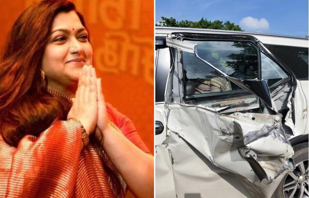 BJP's Khushbu Sundar escapes unhurt in road accident in Tamil Nadu