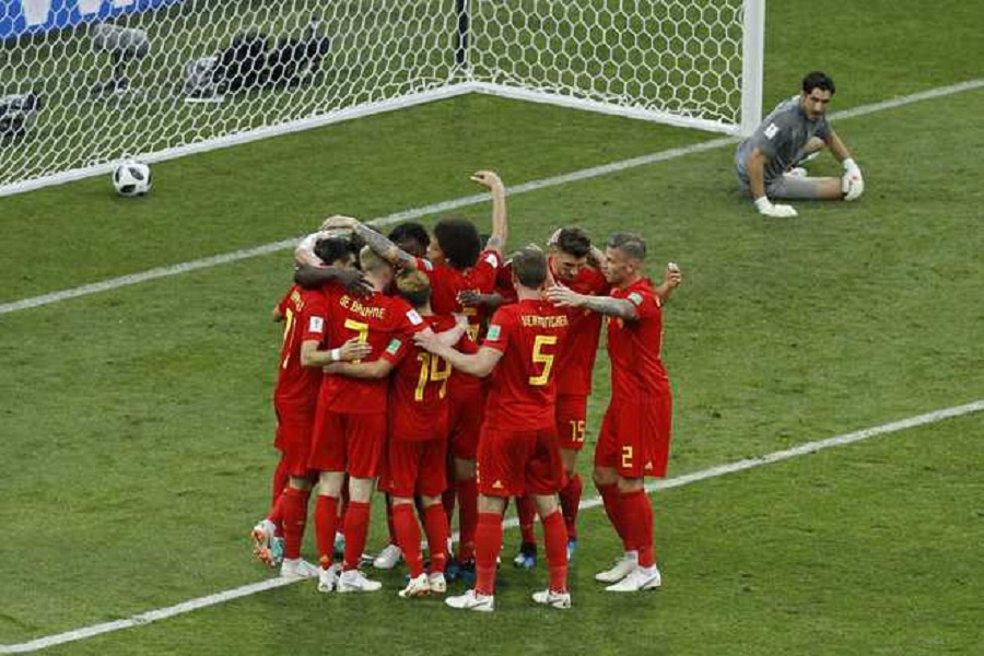 Belgium No. 1 in FIFA rankings, France 2nd and Brazil 3rd