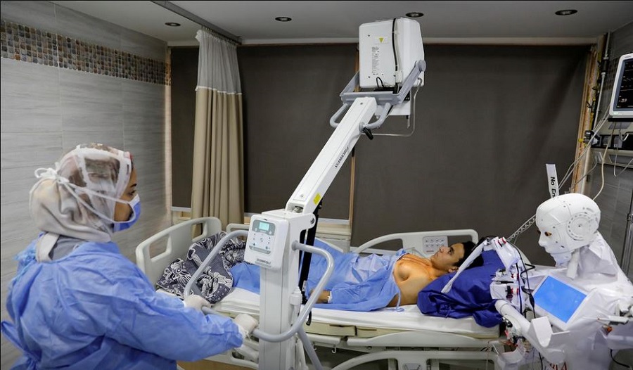 Egyptian inventor trials robot that can test for COVID-19