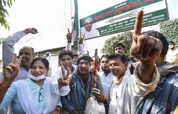 Bihar elections: RJD emerges single largest party but NDA maintains slender lead
