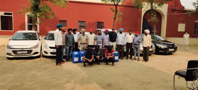 Sangrur Police arrest three for smuggling alcohol in stolen luxury vehicles