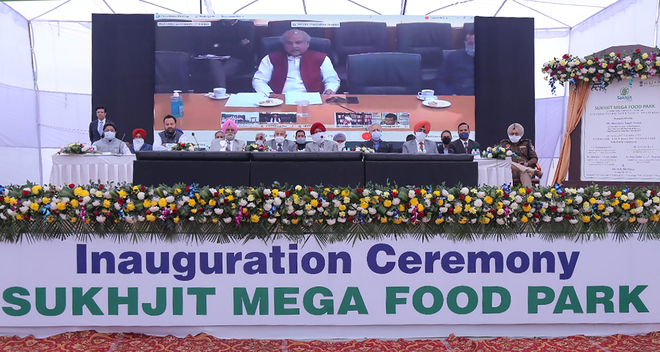 Sukhjit Mega Food Park comes up in Phagwara