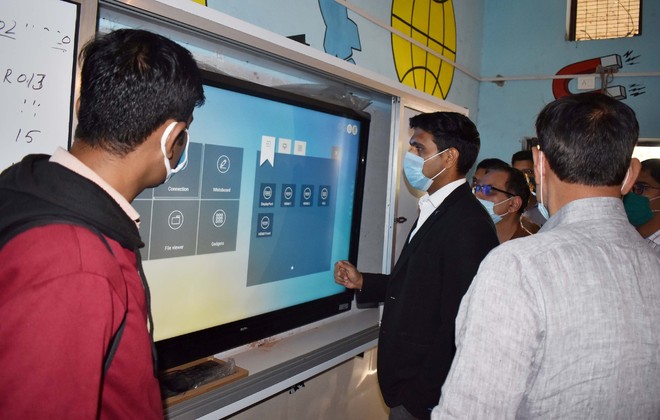 Technology replaces blackboards in Karnal govt schools