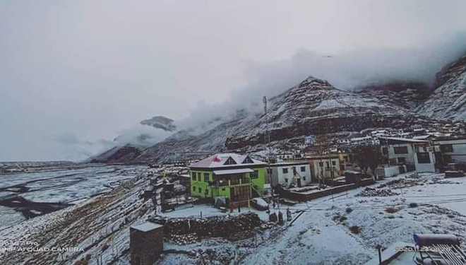Fresh snowfall in higher reaches of Himachal