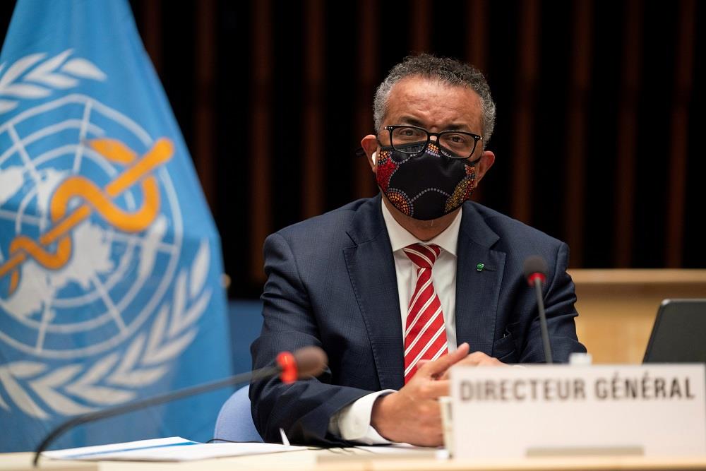 WHO’s Tedros says concerned about perception pandemic is over