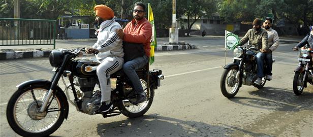 Bikers’ group from Bathinda reaches Capital
