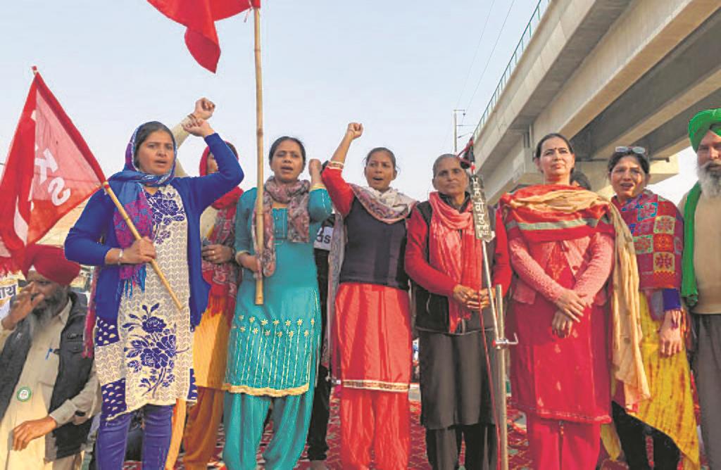 In Tikri, women activists take centre stage