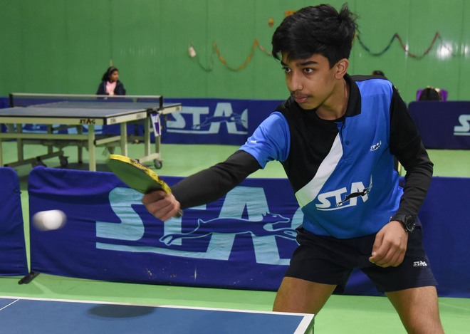 Arnav, Pelf clinch table tennis titles