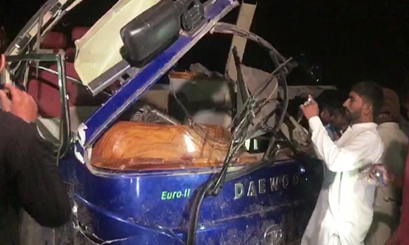 20 killed as train collides with bus in Pakistan's Sindh
