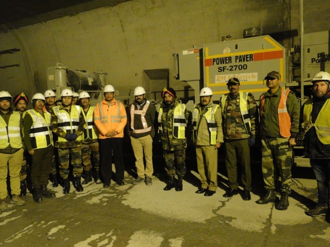 Progress of ongoing work at Rohtang tunnel reviewed