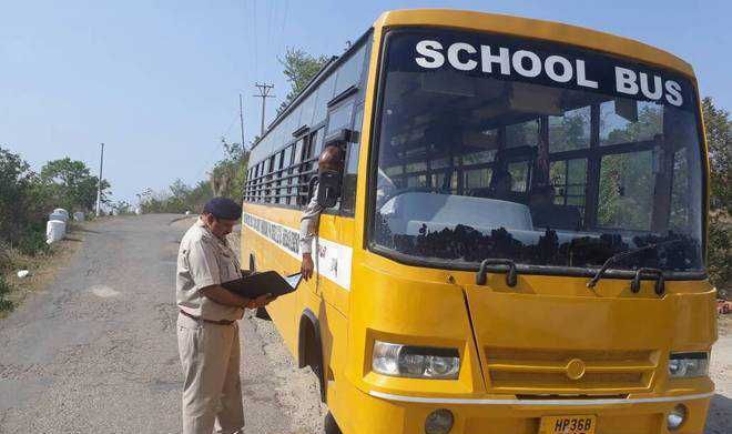 63 school buses fined in Baddi