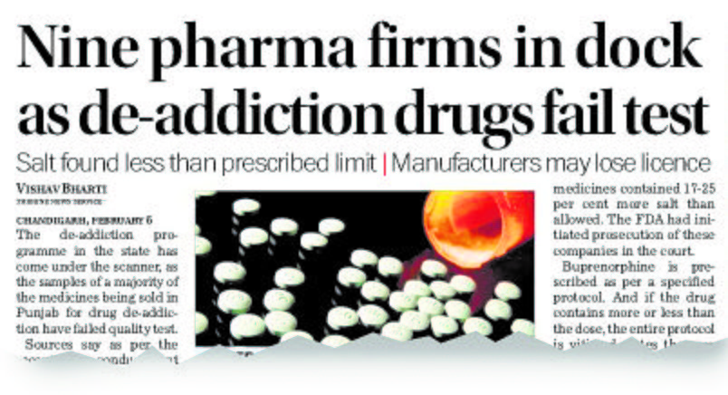 Take action against 9 drug manufacturers, says Opposition
