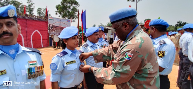 UN medal awarded to woman BSF constable