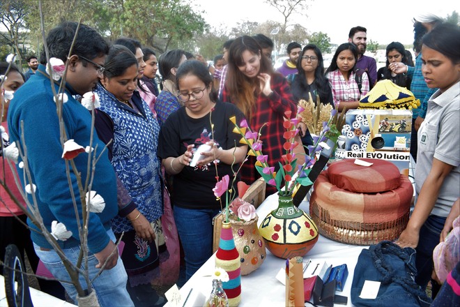 Best-out-of-waste, rangoli-making contests at CUP