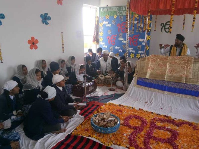 ‘Sri Sukhmani Sahib paath’ held in Eastwood International Schoo