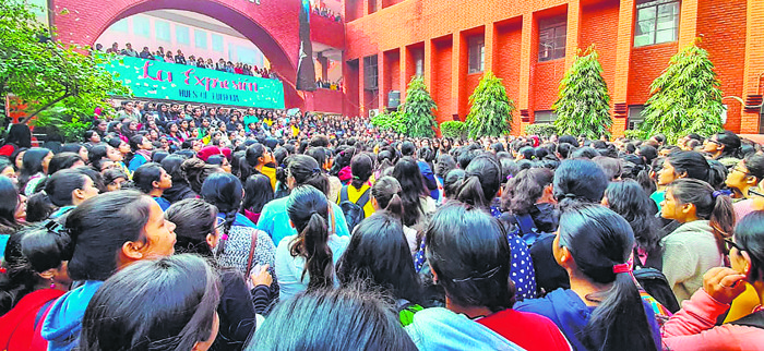Four days later, police register Gargi College molestation case