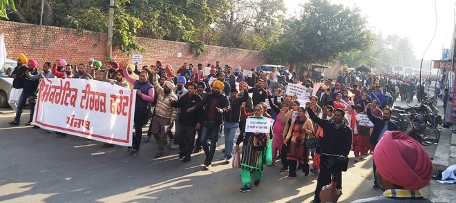 Teachers protest ‘privatisation’ of Punjab govt schools