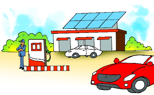 Rooftop solar panels catch fancy of petrol stations