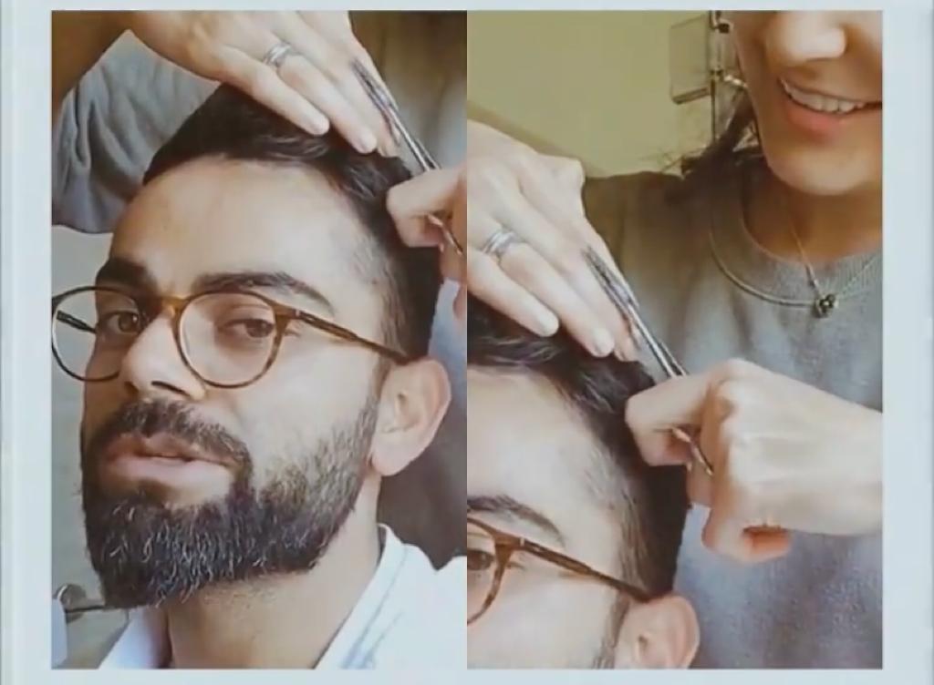 Virat Kohli New Hairstyle: Anushka Sharma Gives Indian Cricket Team Captain  Haircut at Home Amid Quarantine Lockdown (Watch Video) | 🏏 LatestLY