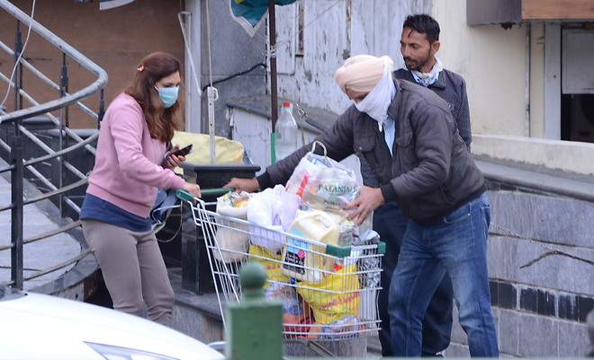 People rush to Mohali markets