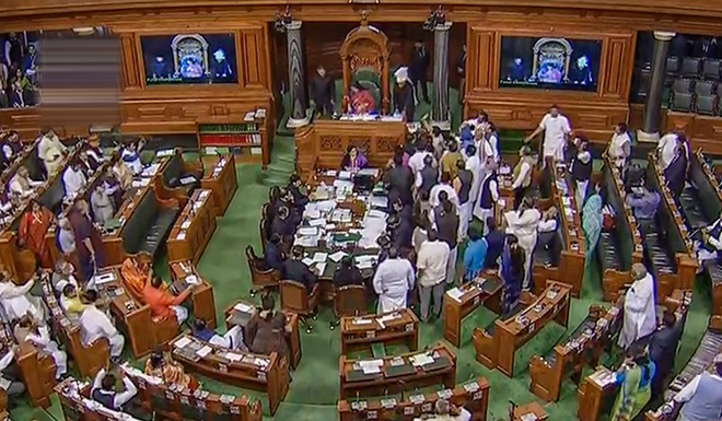 Din in Lok Sabha over RLP MP’s controversial remark on Gandhis