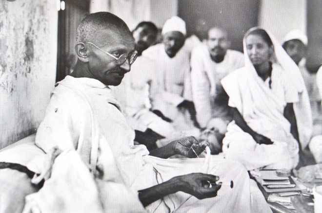 A Swiss photographer and Gandhiji