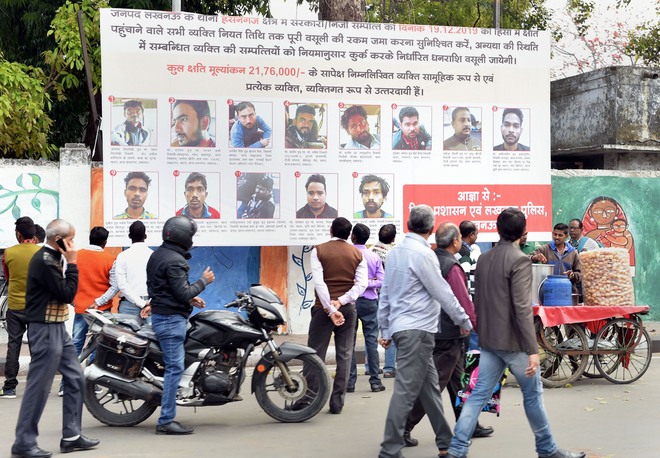 UP Police put up photos of CAA protesters on hoardings