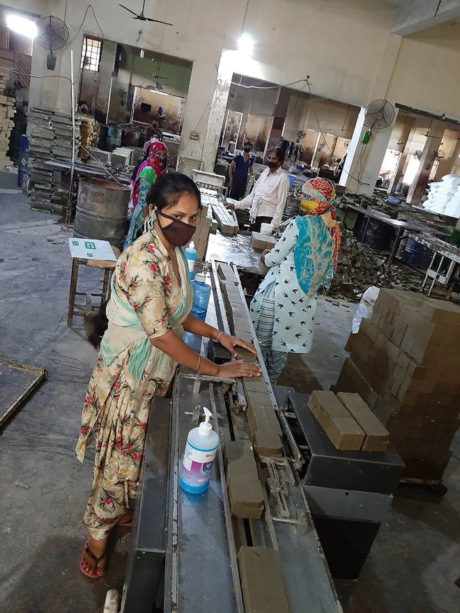 With limited manpower, soap, packaging firms start production