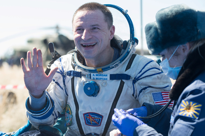 After over 200 days in space, ISS crew back on Earth