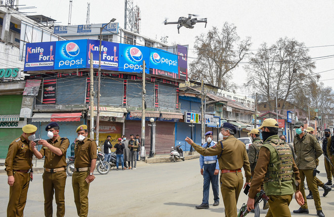 Punjab Police keep an eye on curfew violators with drones
