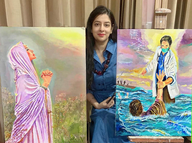 Jalandhar artist Kimi Juneja  exploring her creative side to beat lockdown blues