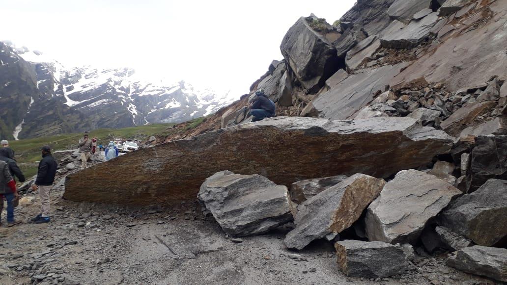 Manali-Leh highway blocked after massive landslide
