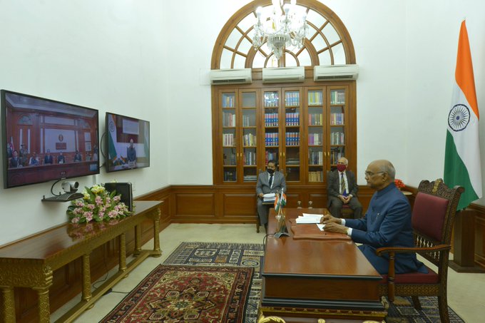 7 envoys present credentials to President via videoconferencing